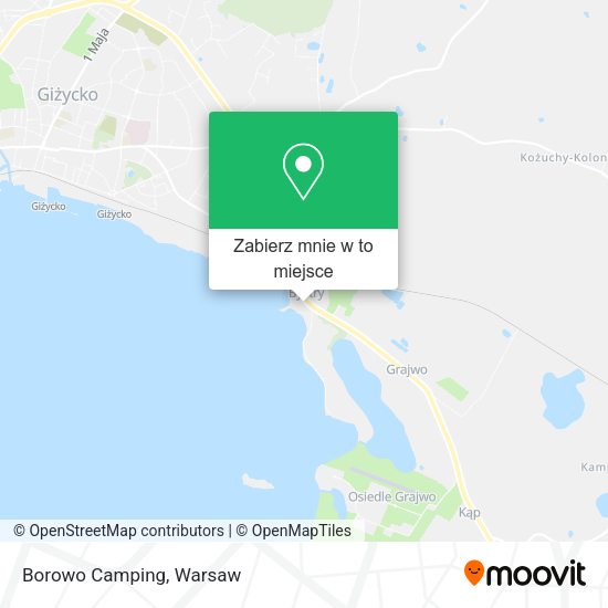 Mapa Borowo Camping