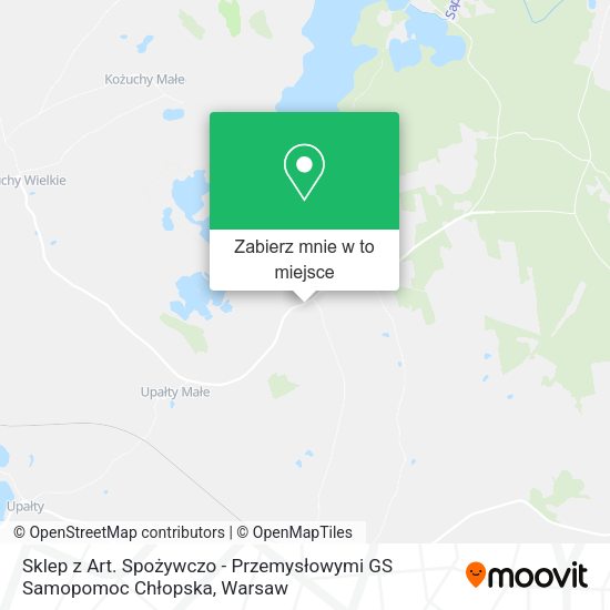 Mapa Sklep z Art. Spożywczo - Przemysłowymi GS Samopomoc Chłopska