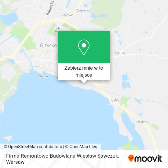 Mapa Firma Remontowo Budowlana Wiesław Sawczuk