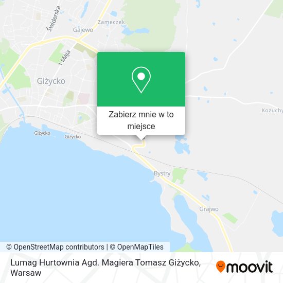 Mapa Lumag Hurtownia Agd. Magiera Tomasz Giżycko