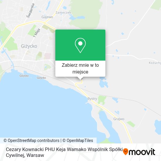 Mapa Cezary Kownacki PHU Keja Wamako Wspólnik Spółki Cywilnej