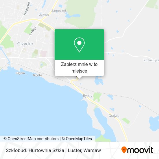 Mapa Szkłobud. Hurtownia Szkła i Luster