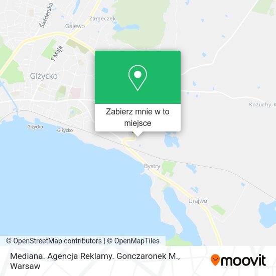 Mapa Mediana. Agencja Reklamy. Gonczaronek M.