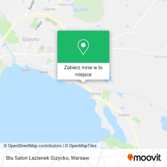 Mapa Blu Salon Lazienek Gizycko