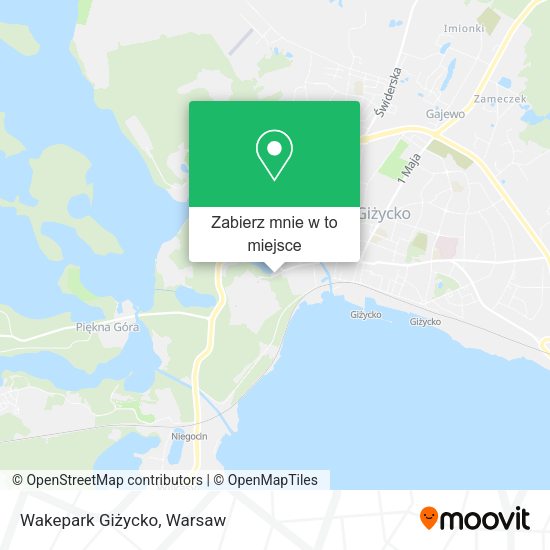 Mapa Wakepark Giżycko