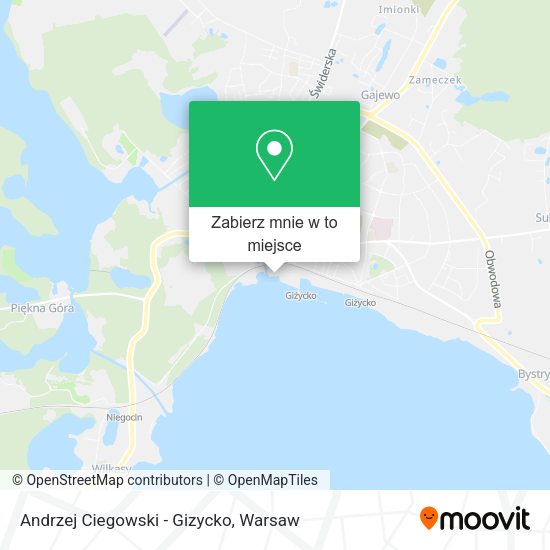 Mapa Andrzej Ciegowski - Gizycko