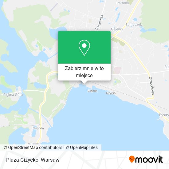 Mapa Plaża Giżycko