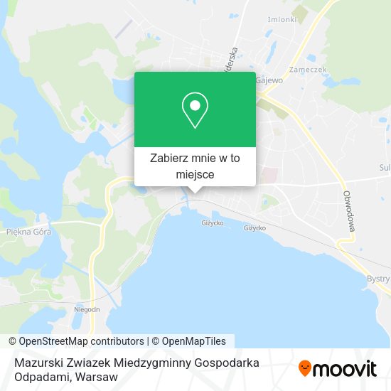 Mapa Mazurski Zwiazek Miedzygminny Gospodarka Odpadami