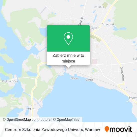 Mapa Centrum Szkolenia Zawodowego Uniwers