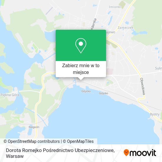 Mapa Dorota Romejko Pośrednictwo Ubezpieczeniowe