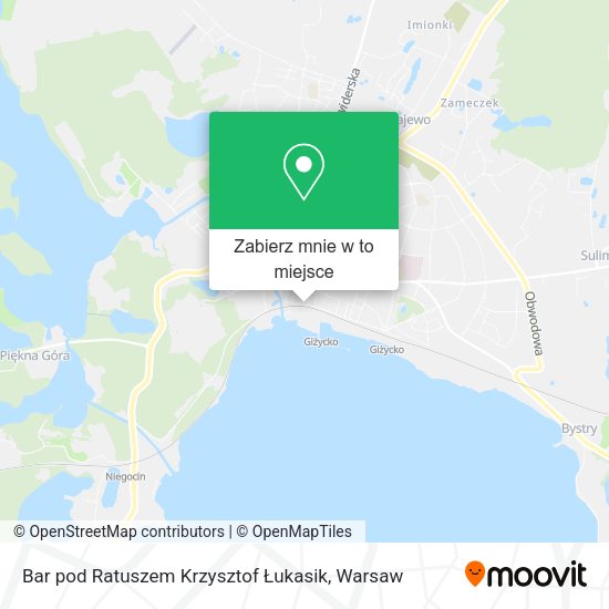 Mapa Bar pod Ratuszem Krzysztof Łukasik