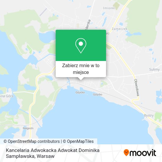 Mapa Kancelaria Adwokacka Adwokat Dominika Sampławska