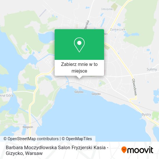 Mapa Barbara Moczydłowska Salon Fryzjerski Kasia - Gizycko