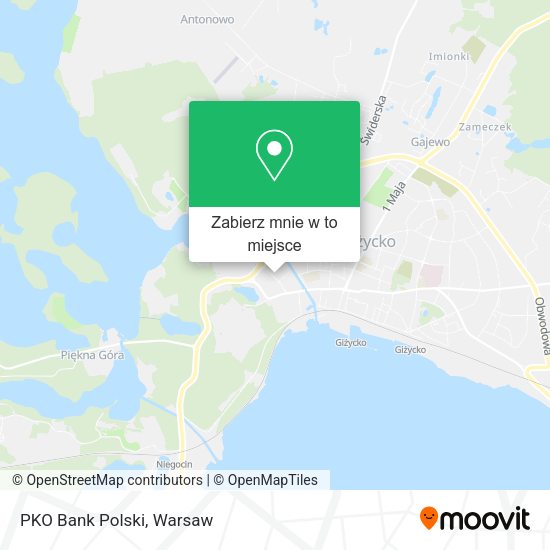 Mapa PKO Bank Polski