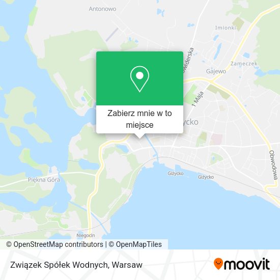 Mapa Związek Spółek Wodnych