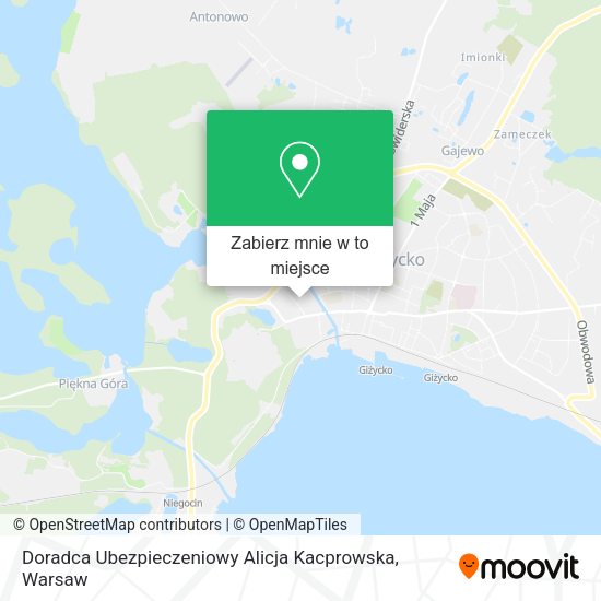 Mapa Doradca Ubezpieczeniowy Alicja Kacprowska