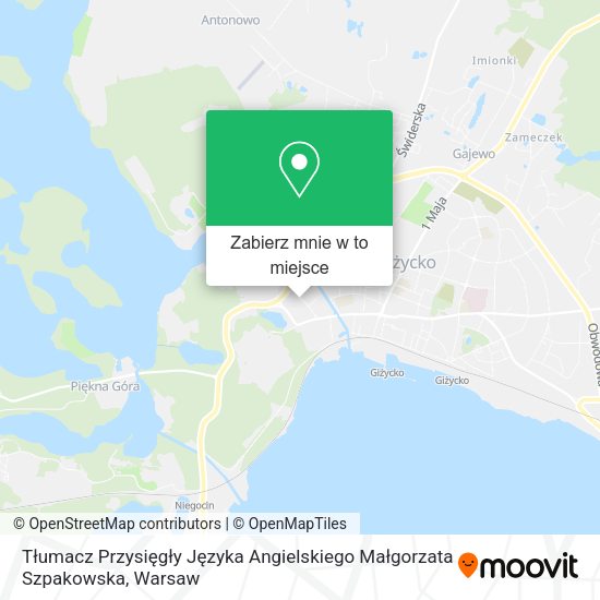 Mapa Tłumacz Przysięgły Języka Angielskiego Małgorzata Szpakowska