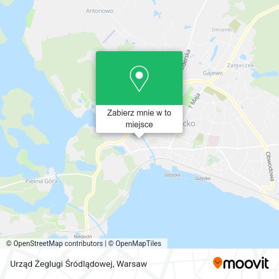 Mapa Urząd Żeglugi Śródlądowej