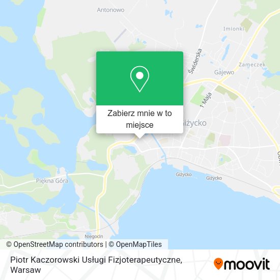 Mapa Piotr Kaczorowski Usługi Fizjoterapeutyczne