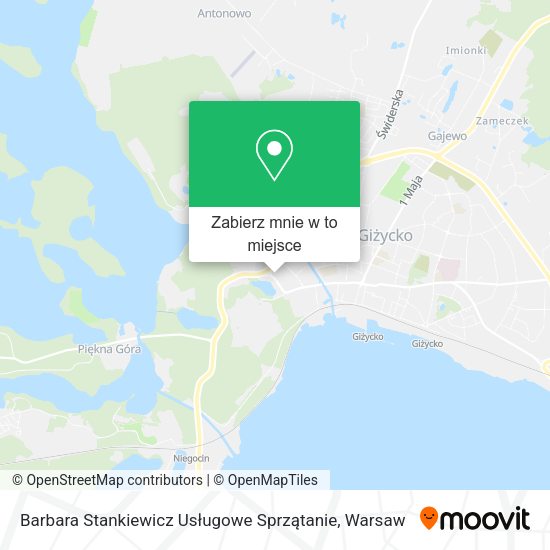 Mapa Barbara Stankiewicz Usługowe Sprzątanie