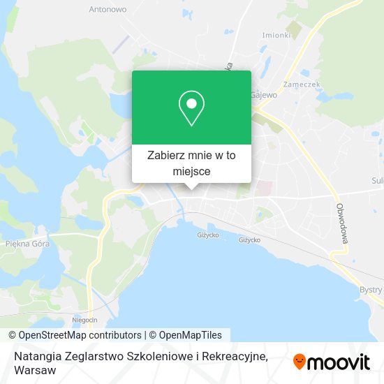 Mapa Natangia Zeglarstwo Szkoleniowe i Rekreacyjne