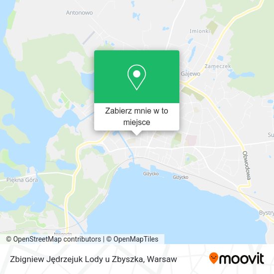 Mapa Zbigniew Jędrzejuk Lody u Zbyszka