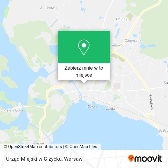 Mapa Urząd Miejski w Giżycku