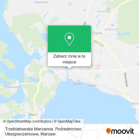 Mapa Trzebiatowska Marzanna. Pośrednictwo Ubezpieczeniowe