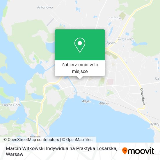 Mapa Marcin Witkowski Indywidualna Praktyka Lekarska