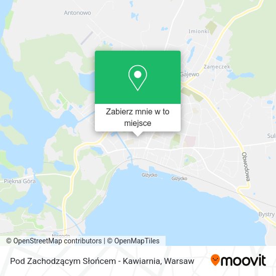 Mapa Pod Zachodzącym Słońcem - Kawiarnia