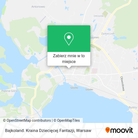 Mapa Bajkoland. Kraina Dziecięcej Fantazji