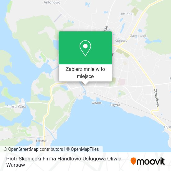 Mapa Piotr Skoniecki Firma Handlowo Usługowa Oliwia