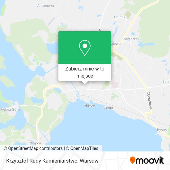 Mapa Krzysztof Rudy Kamieniarstwo