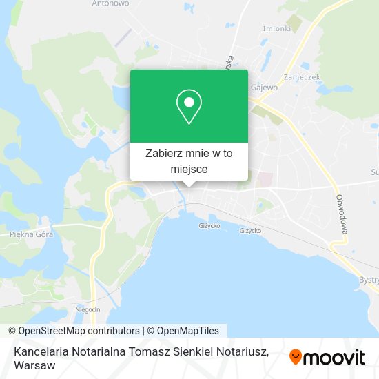 Mapa Kancelaria Notarialna Tomasz Sienkiel Notariusz