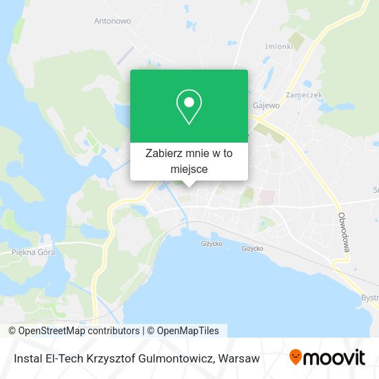 Mapa Instal El-Tech Krzysztof Gulmontowicz