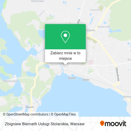 Mapa Zbigniew Biernath Usługi Stolarskie