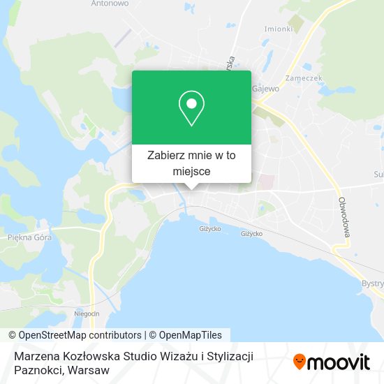 Mapa Marzena Kozłowska Studio Wizażu i Stylizacji Paznokci