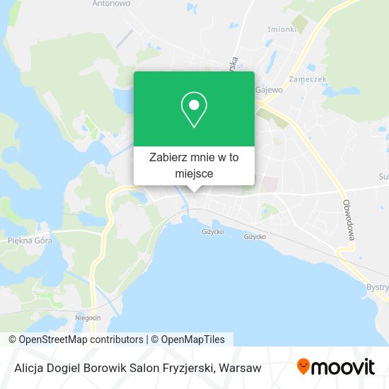 Mapa Alicja Dogiel Borowik Salon Fryzjerski