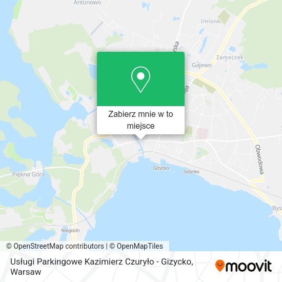 Mapa Usługi Parkingowe Kazimierz Czuryło - Gizycko