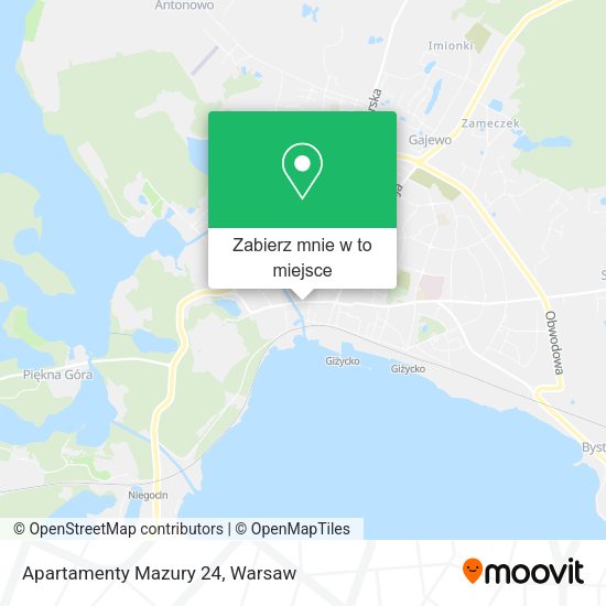 Mapa Apartamenty Mazury 24