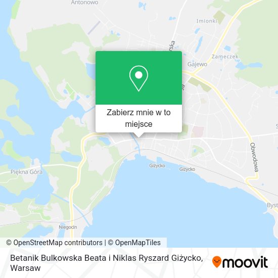 Mapa Betanik Bulkowska Beata i Niklas Ryszard Giżycko