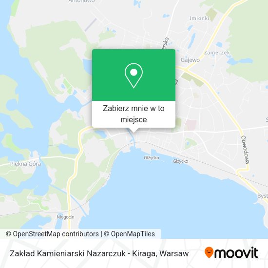 Mapa Zakład Kamieniarski Nazarczuk - Kiraga