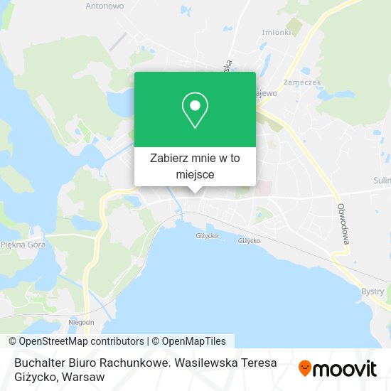 Mapa Buchalter Biuro Rachunkowe. Wasilewska Teresa Giżycko