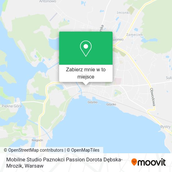 Mapa Mobilne Studio Paznokci Passion Dorota Dębska-Mrozik