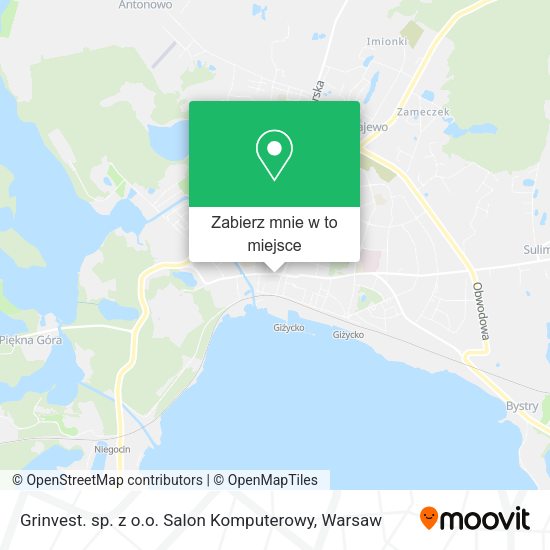 Mapa Grinvest. sp. z o.o. Salon Komputerowy