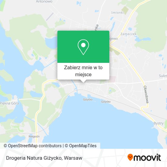 Mapa Drogeria Natura Giżycko