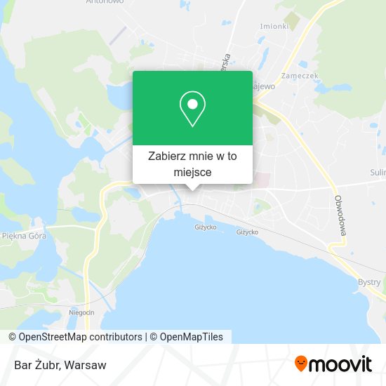 Mapa Bar Żubr