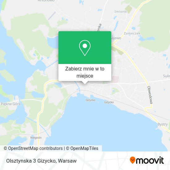 Mapa Olsztynska 3 Gizycko