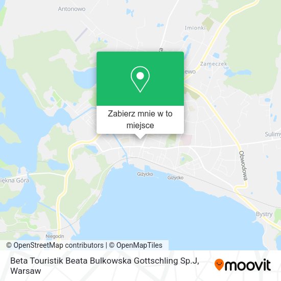 Mapa Beta Touristik Beata Bulkowska Gottschling Sp.J