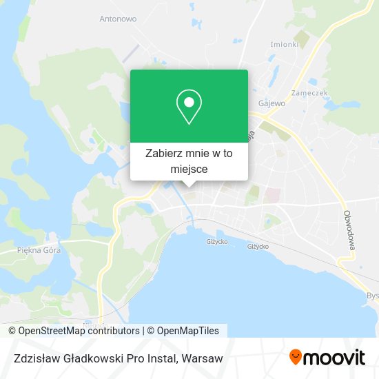 Mapa Zdzisław Gładkowski Pro Instal